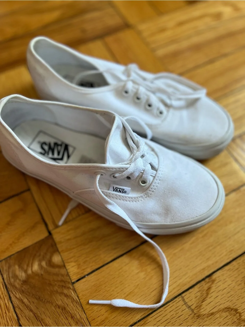 Vans White Authentic Canvas Sneakers